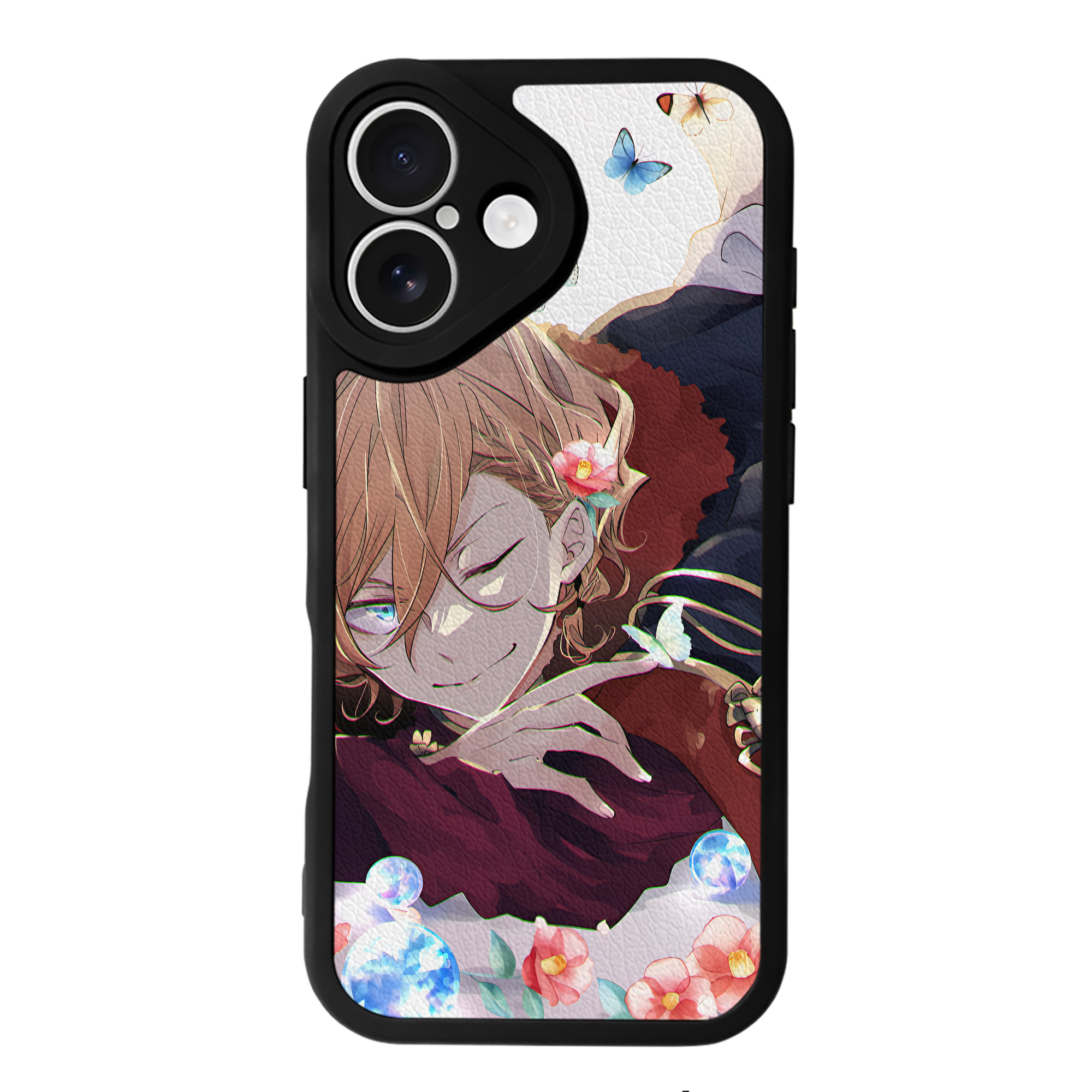 （画像用） 文豪ストレイドッグス Bungo Stray Dogs 【iPhone 16シリーズ対応】シリコンスマホケース（レザー調） 材質：シリコン